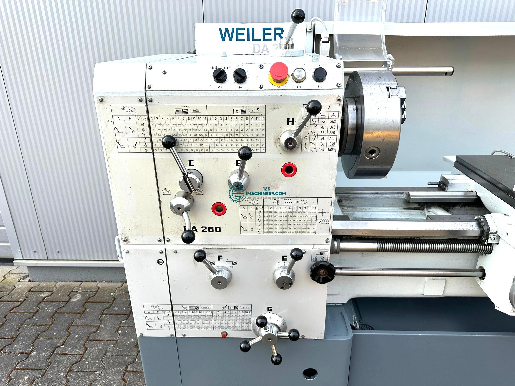 Leit + Zugspindeldrehmaschine WEILER DA 260x1000